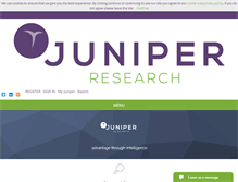 Tablet Screenshot of juniperresearch.com